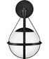 Colby 1-Light Small Single Light Sconce in Black