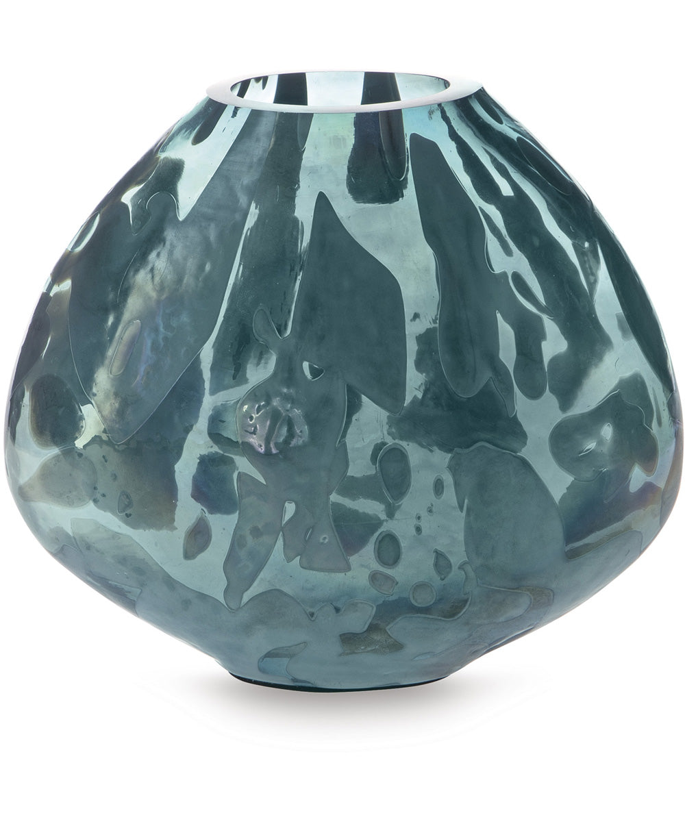 Cartshaw Vase Iridescent Teal