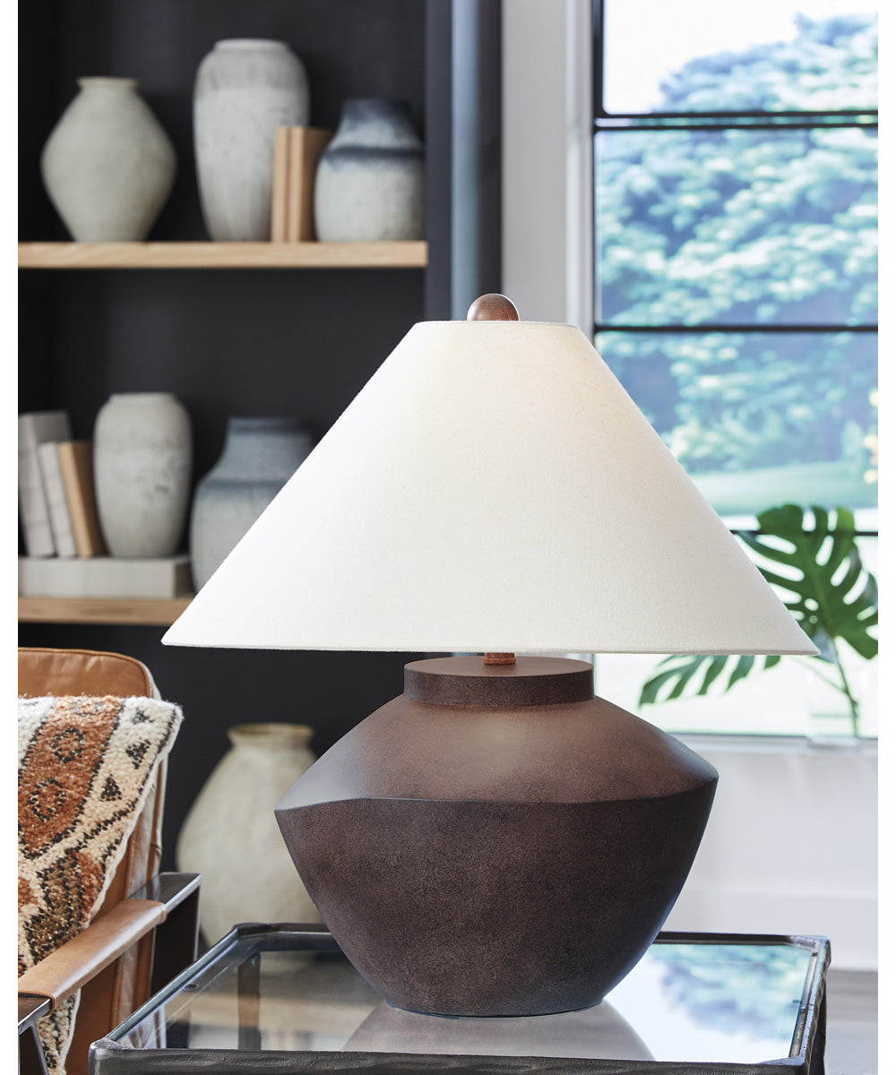 Honsworth Poly Table Lamp Antique Brown