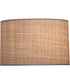 15x15x10 Natural Raffia Drum Hardback Lampshade
