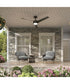 Rizo 52-in. 3-Blade Modern Ceiling Fan Matte Black