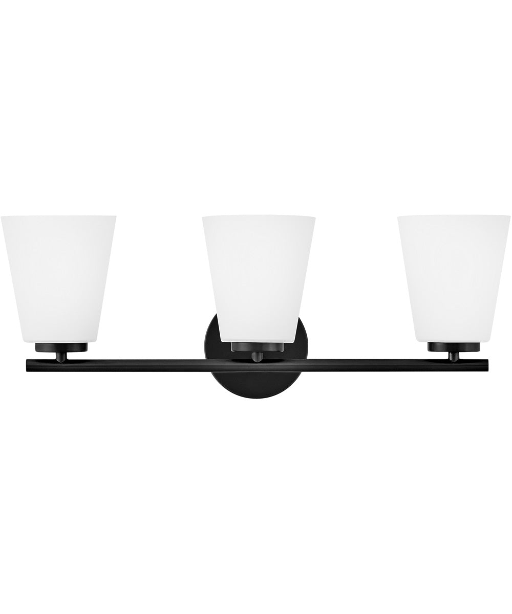 Bri 3-Light Medium Three Light Vanity in Black