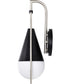 Admiral 1-Light Vanity & Wall Matte Black