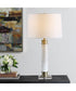 Plinth White Marble Table Lamp