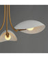 Maris 3-Light Pendant White/Natural Aged Brass
