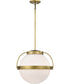 Lakeshore 1-Light Pendant Natural Brass