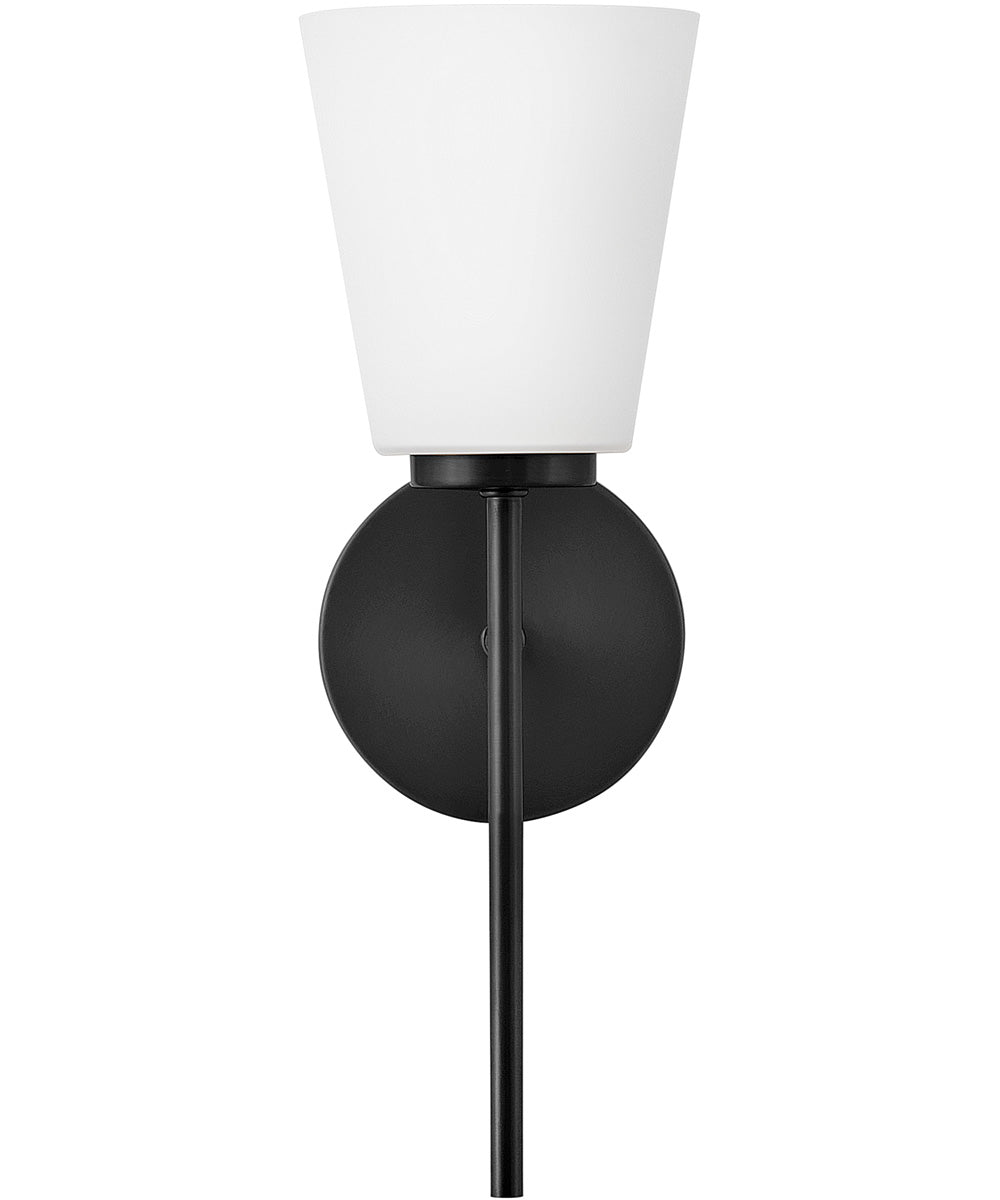 Bri 1-Light Medium Single Light Vanity in Black