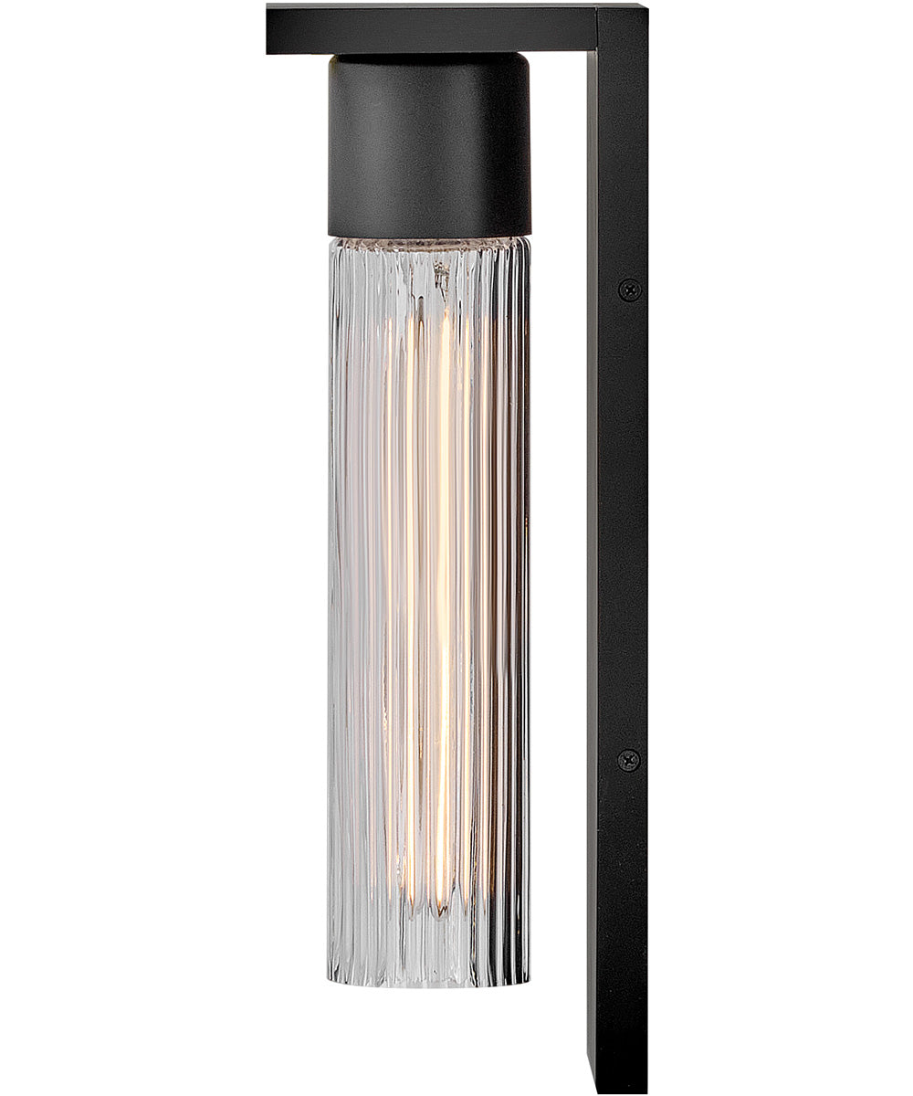 Voight 1-Light Medium Wall Mount Lantern in Black