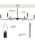 Ilia 6-Light Extra Large Chandelier Matte Black