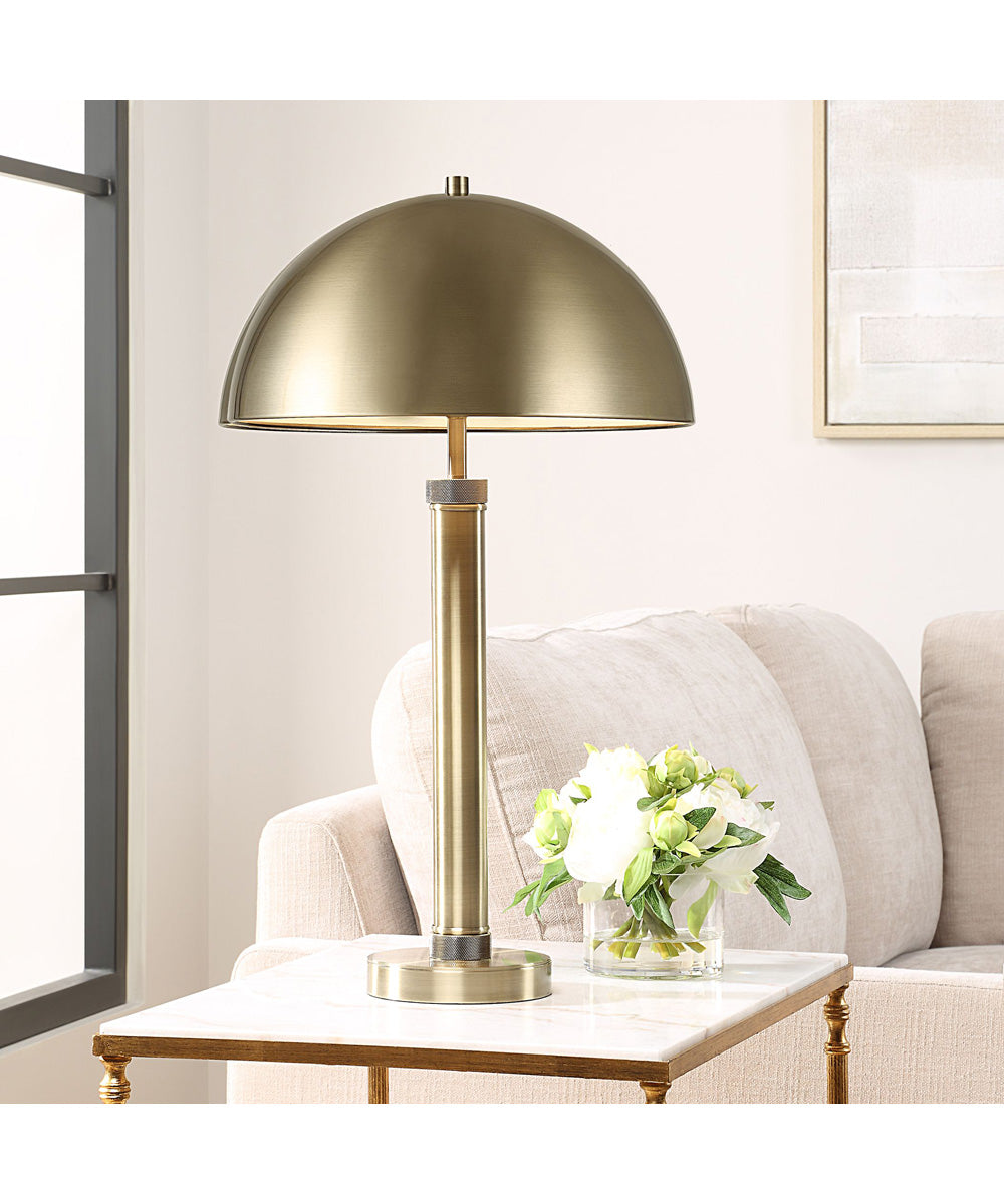 All Metal Table Lamp with Dome Metal Shade
