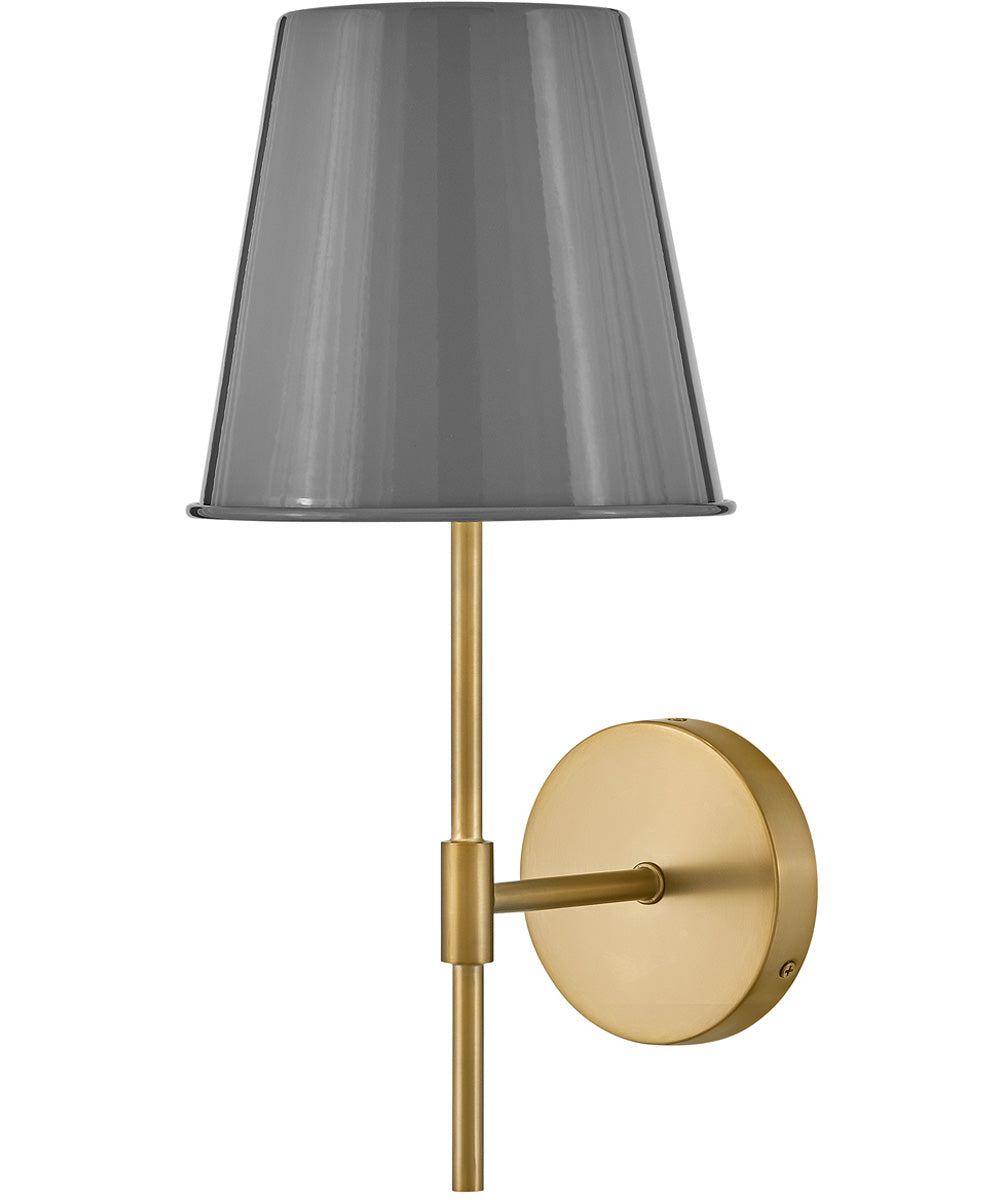 Blake 1-Light Medium Single Light Sconce in French Gray
