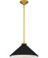 Bradbury 1-light Pendant Brushed Gold