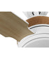 Shaffer II 56 in. 4-Blade Ceiling Fan with Integrated LED Lamped Light Natural Jute Accents Satin White