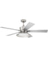 52" Topper 1-Light Fan Brushed Polished Nickel