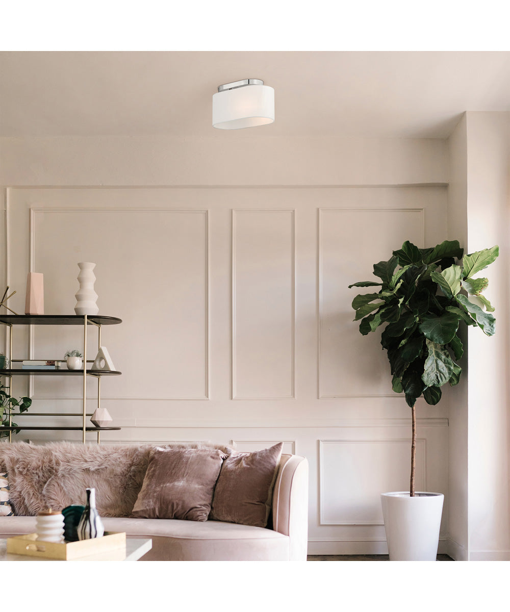 Midtown 1 Light Semi Flush Polished Nickel