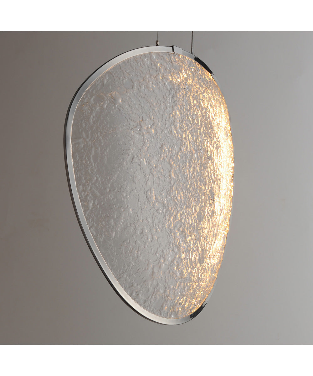 Moonscapes Single LED Pendant Polished Chrome