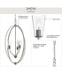 Jheni 3-Light Foyer Pendant with Clear Glass Shades Brushed Nickel