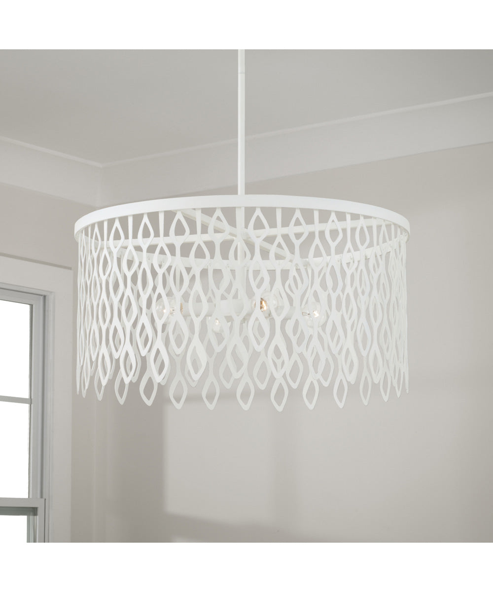 Phoebe 4-Light Pendant Matte White