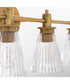 Lawton 4-light Bath Vanity Light Brushed Brass