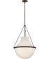 Collins 1-Light Large Pendant in Heritage Bronze