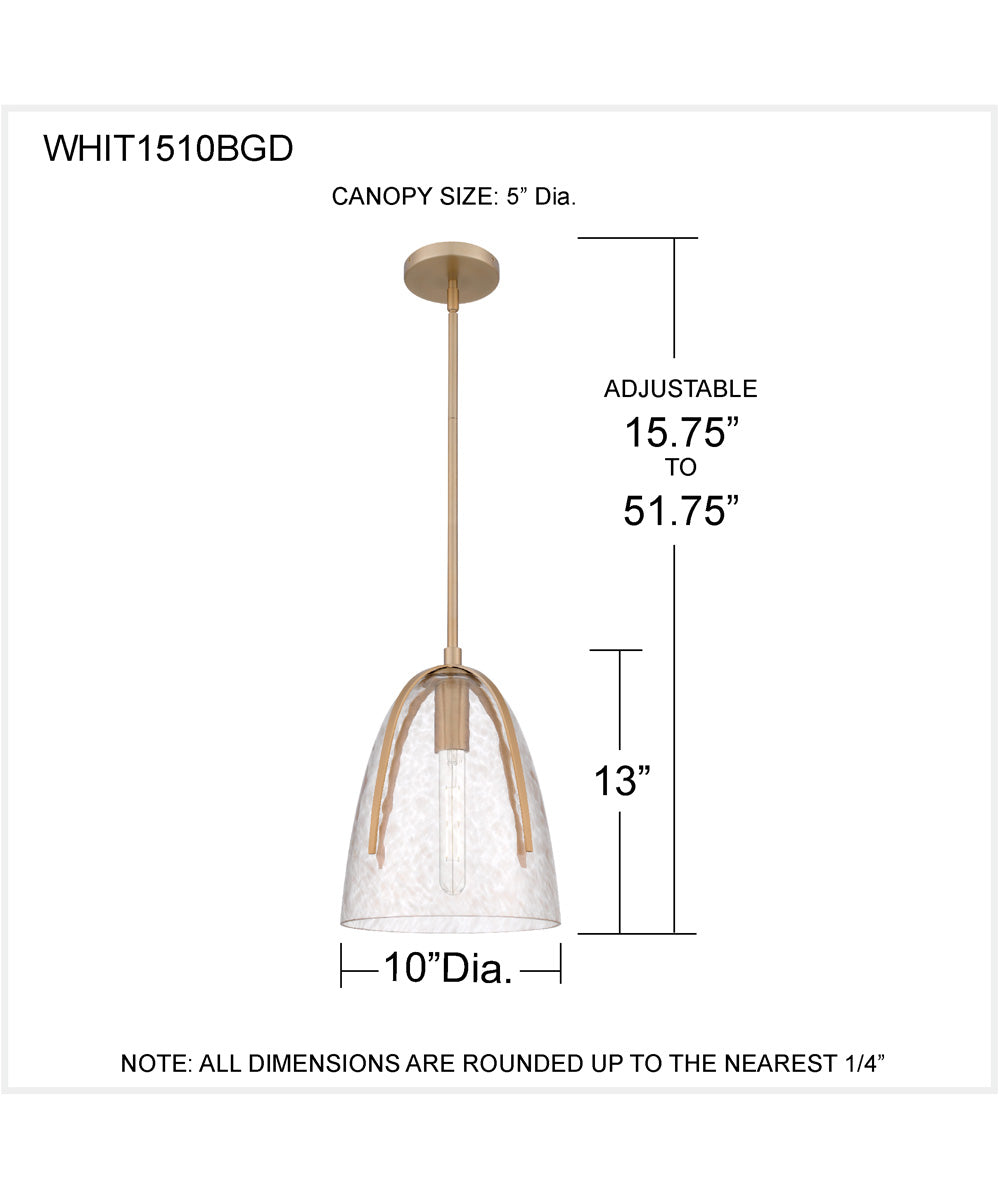 Whitmore 1-light Mini Pendant Bronze Gold