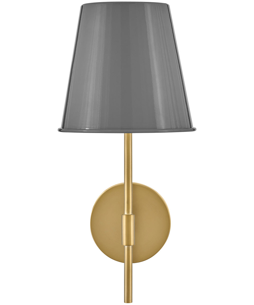 Blake 1-Light Medium Single Light Sconce in French Gray