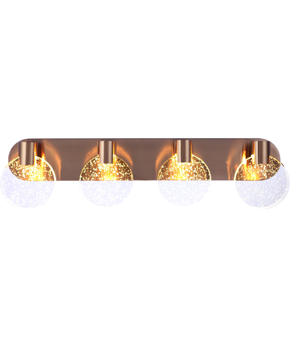Glisten 4-Light Lighting Satin Brass