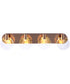 Glisten 4-Light Lighting Satin Brass