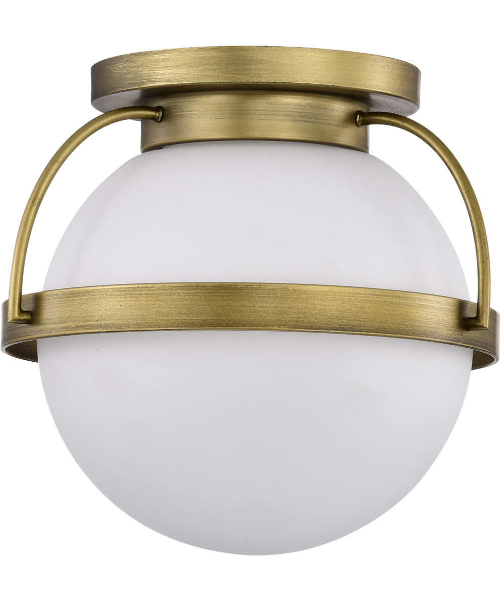 Lakeshore 1-Light Close-to-Ceiling Natural Brass