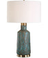 Dauphine Cracked Teal Table Lamp