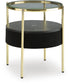 Nedman Accent Table with Speaker Black/Gold