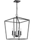 Emma 4-Light Pendant Dark Bronze