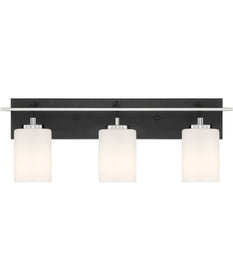 Prince St 3 Light Vanity Matte Black