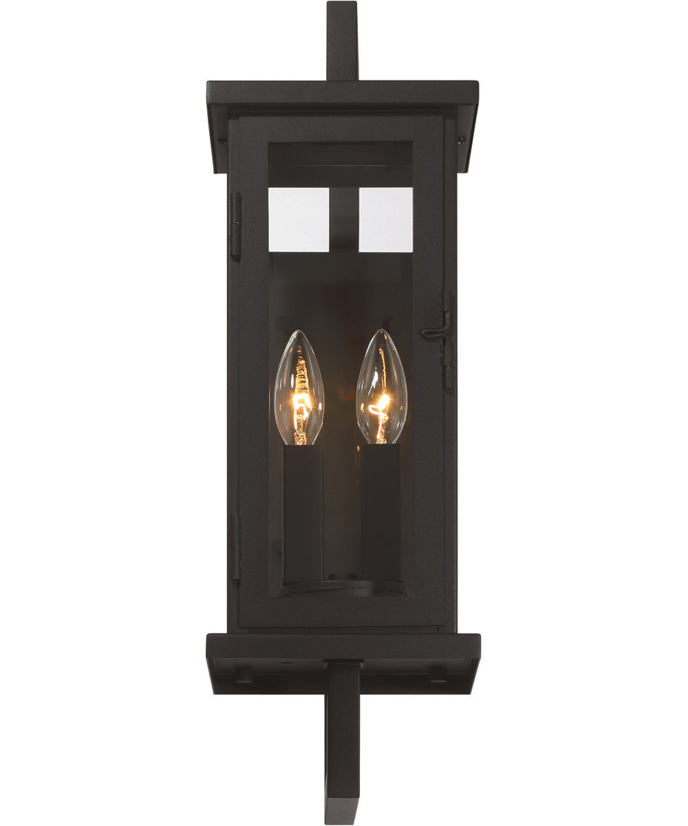 Jordan 2-Light Outdoor Lighting Textured Black