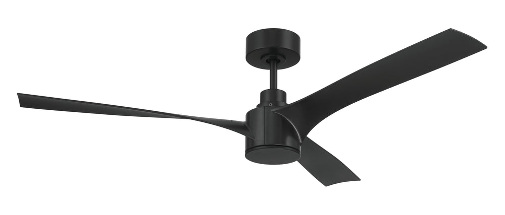 Phoebe 52" 3-Blade Indoor/Outdoor Damp Ceiling Fan Fan Flat Black