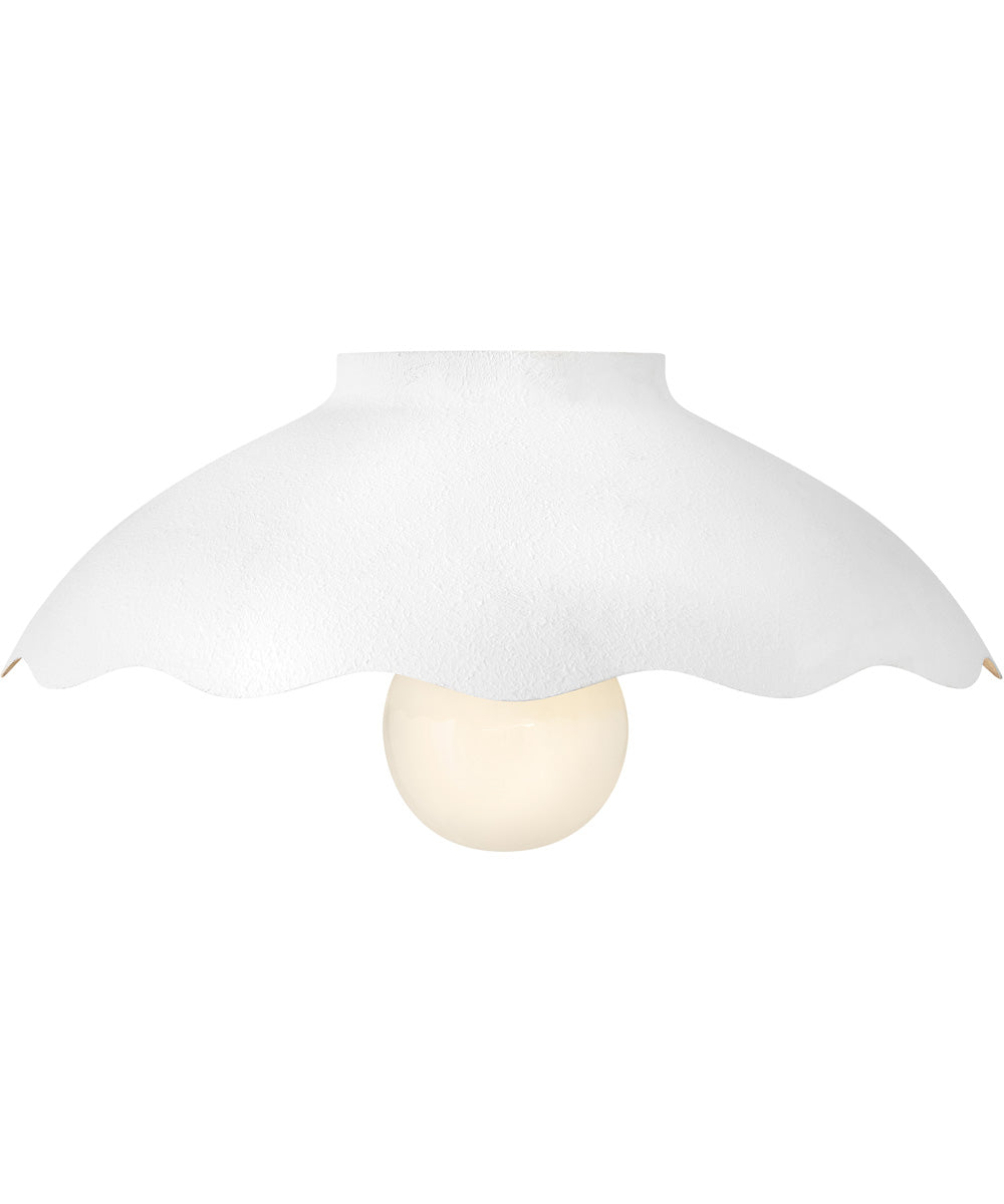 Darla 1-Light Medium Flush Mount in Textured Plaster