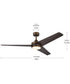 Velto 60-in. 3-Blade LED Modern Ceiling Fan Heritage Brushed Bronze