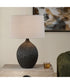 Levee Satin Black Table Lamp