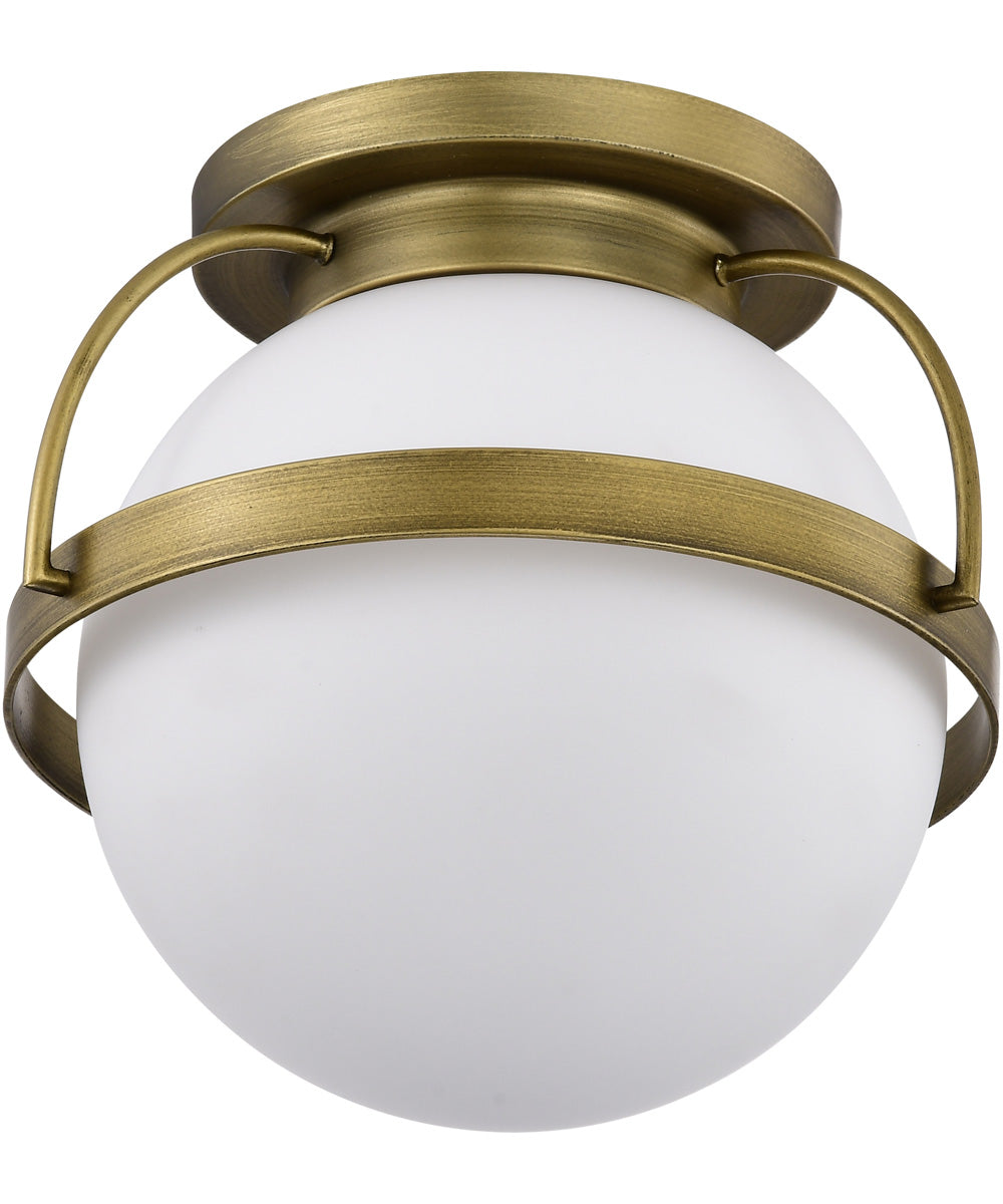 Lakeshore 1-Light Close-to-Ceiling Natural Brass