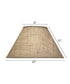 8x20x12 Natural Burlap Empire Hardback Lampshade