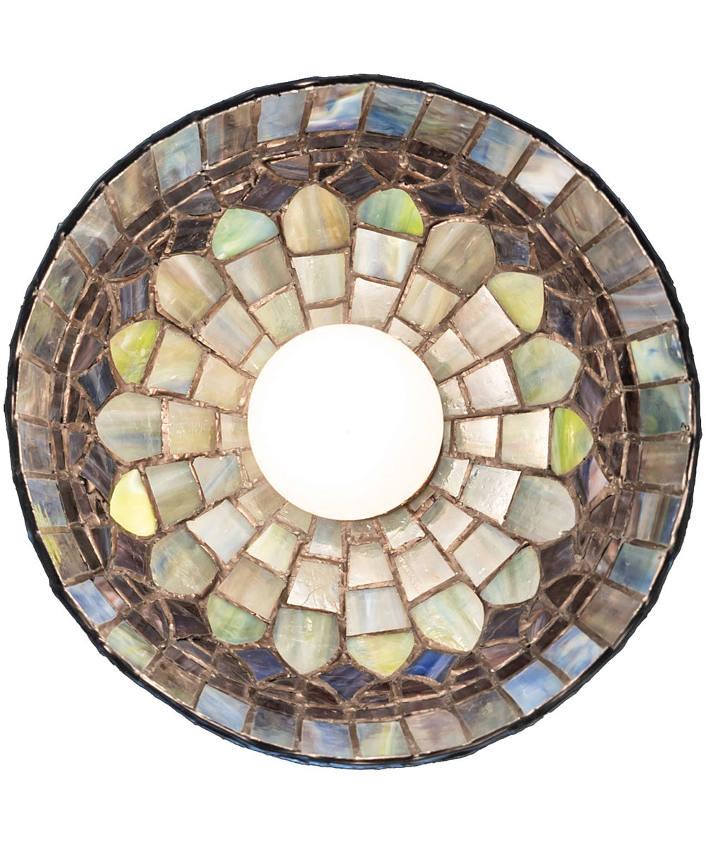 8" Wide Tiffany Candice Flushmount