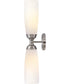 Alexis 2-Light Large Two Light Sconce in Polished Nickel