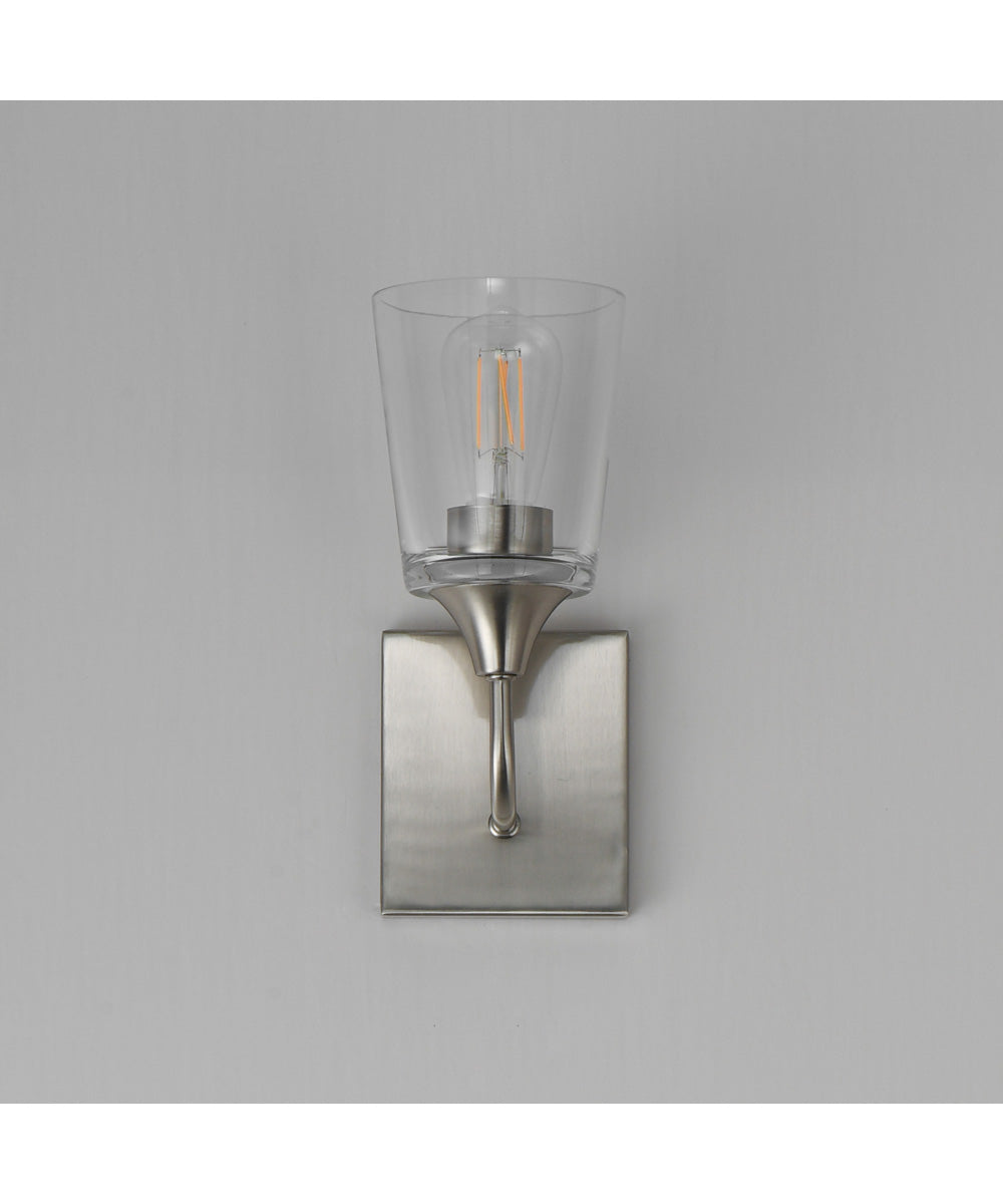 Hudson 1-Light Sconce Satin Nickel