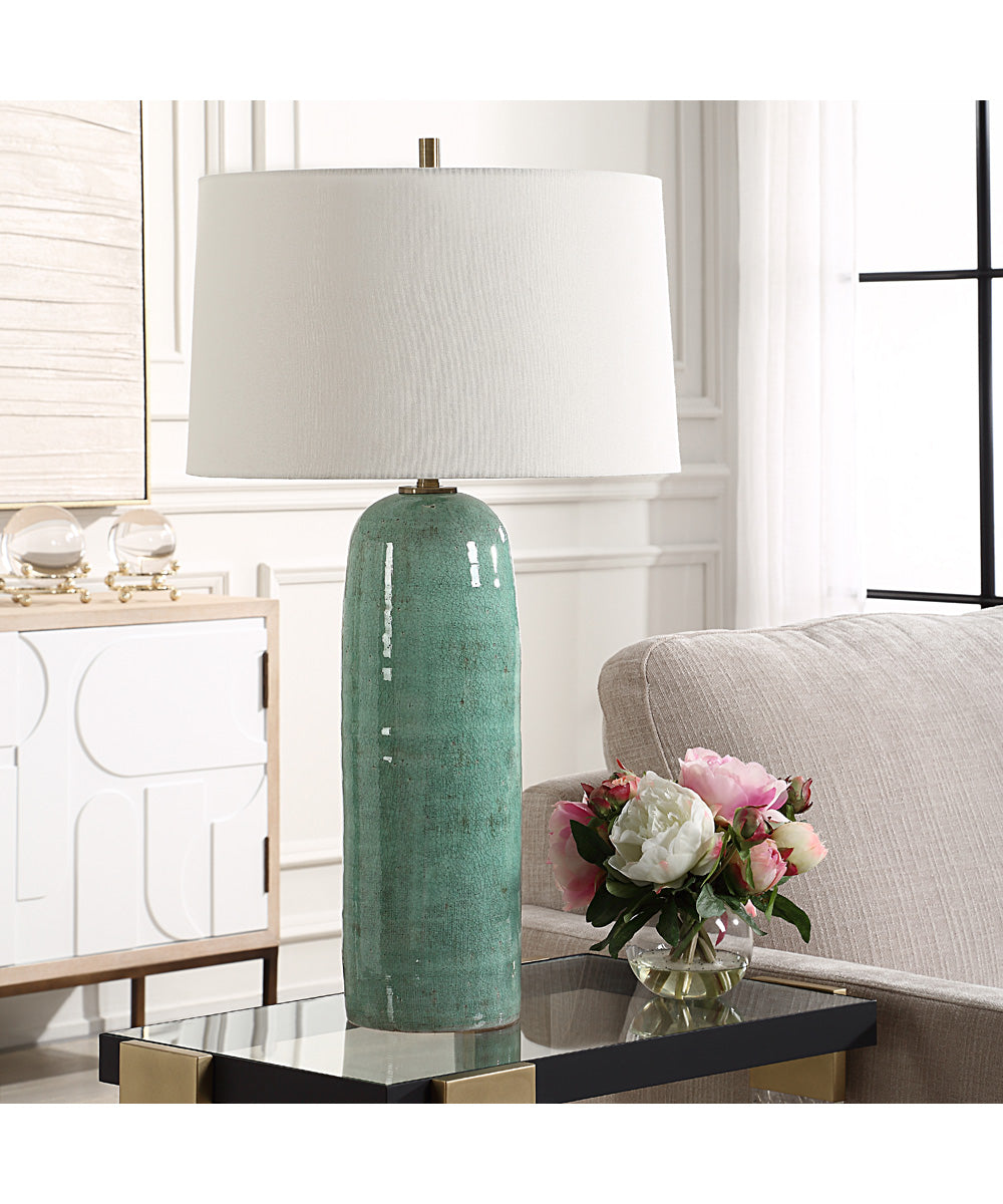 Andale Crackled Teal Table Lamp