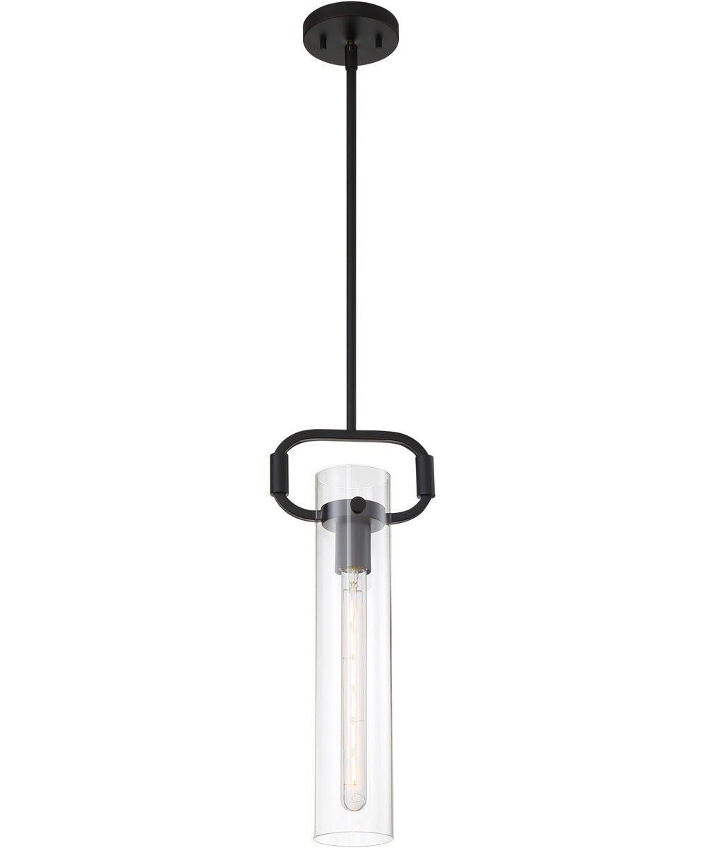 5"W Teresa 1-Light Pendant Matte Black