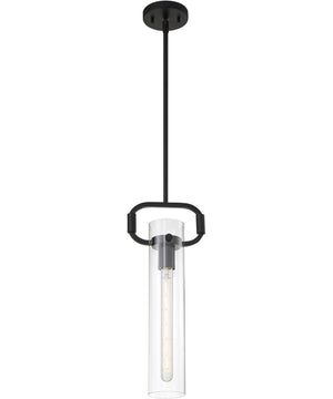 5"W Teresa 1-Light Pendant Matte Black