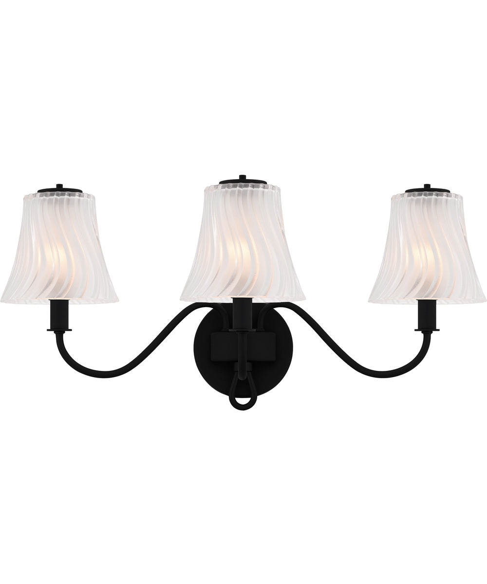 McKinney 3-light Bath Light Matte Black