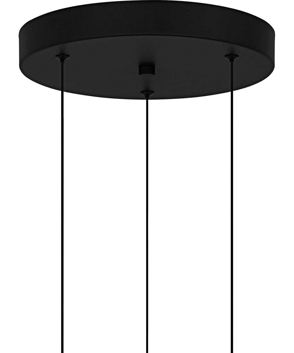 Alys 3-light Pendant Matte Black