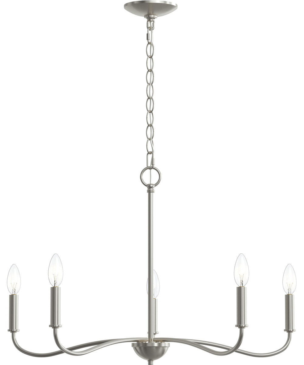 Ilia 5-Light Chandelier Brushed Nickel