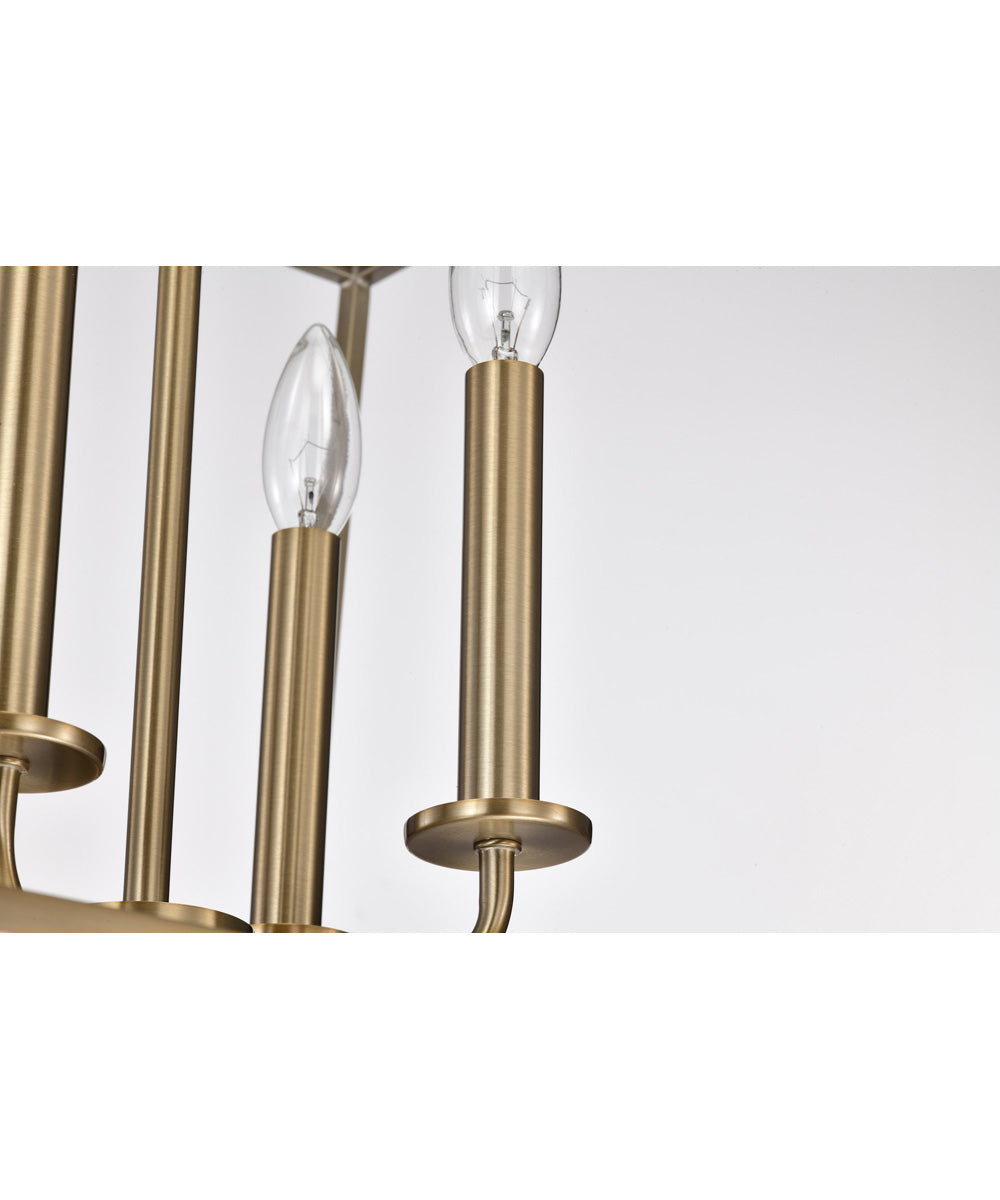 Emma 4-Light Pendant Burnished Brass